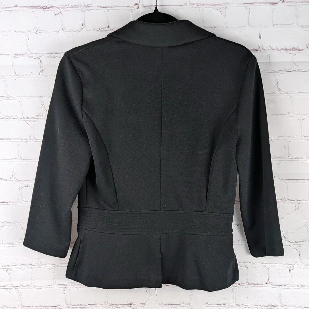 Isaac Mizrahi Black Cloth Blazer - Size 6
